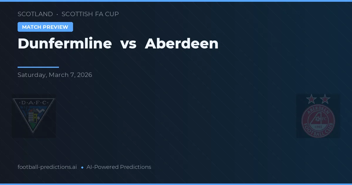 Dunfermline Athletic vs Aberdeen — pronóstico y previa del partido