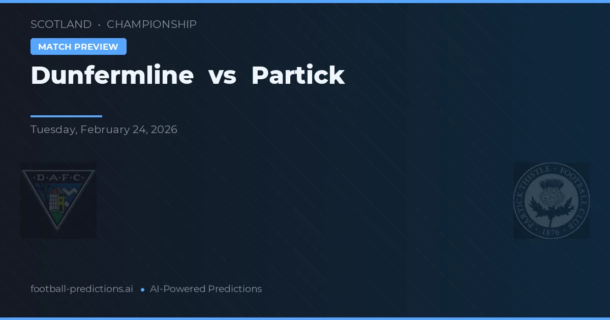 Dunfermline Athletic vs Partick — pronóstico y previa del partido