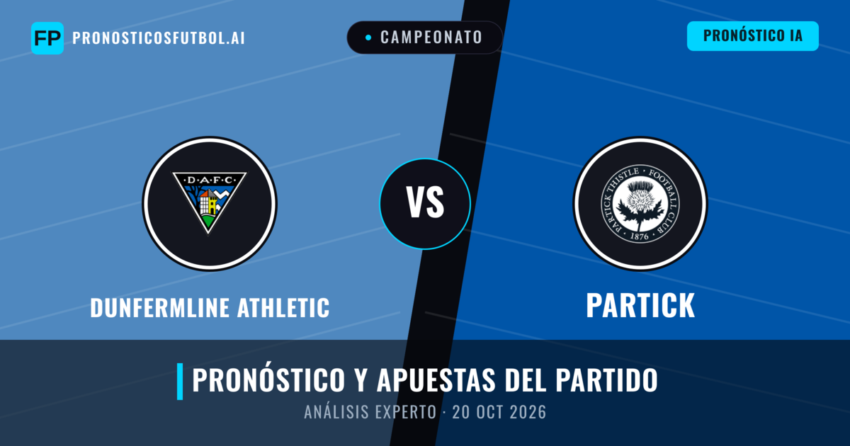 Dunfermline Athletic vs Partick — pronóstico y previa del partido