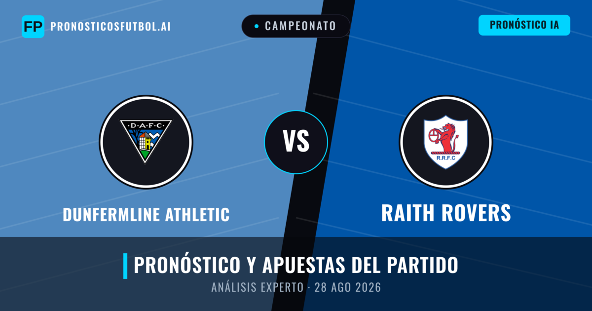 Dunfermline Athletic vs Raith Rovers — pronóstico y previa del partido