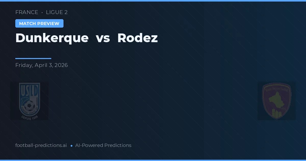 Dunkerque vs Rodez — pronóstico y previa del partido