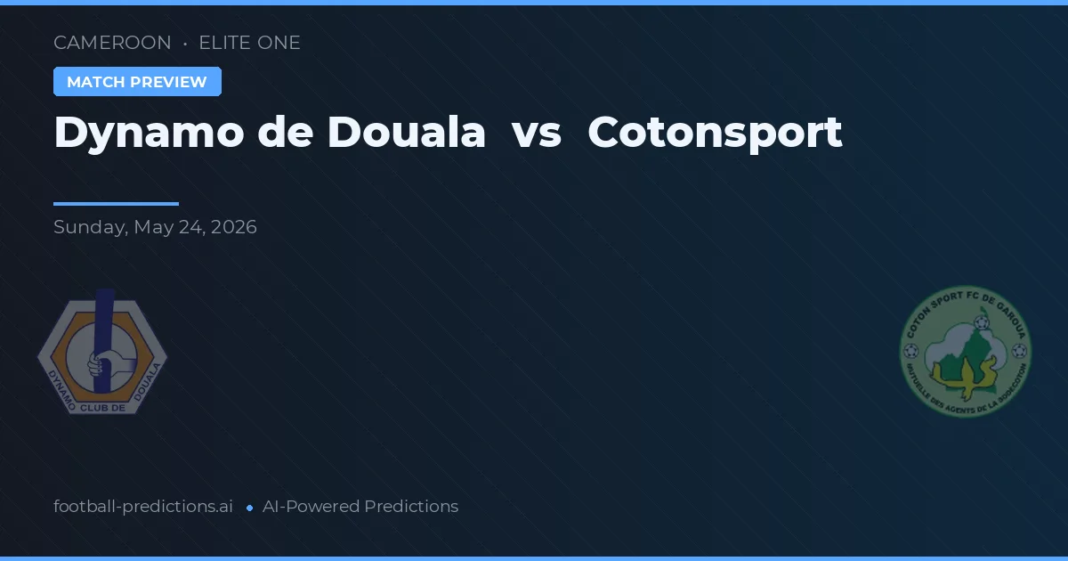 Dynamo de Duala vs Cotonsport — pronóstico y previa del partido