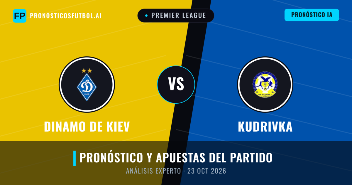 Dinamo de Kiev vs Kudrivka — pronóstico y previa del partido