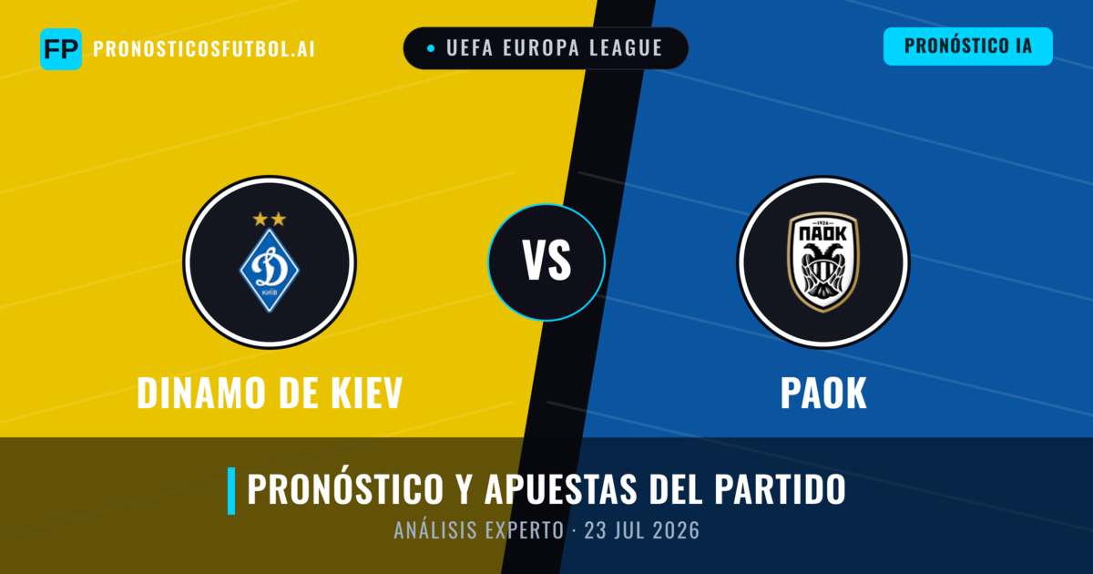 Dinamo de Kiev vs PAOK — pronóstico y previa del partido