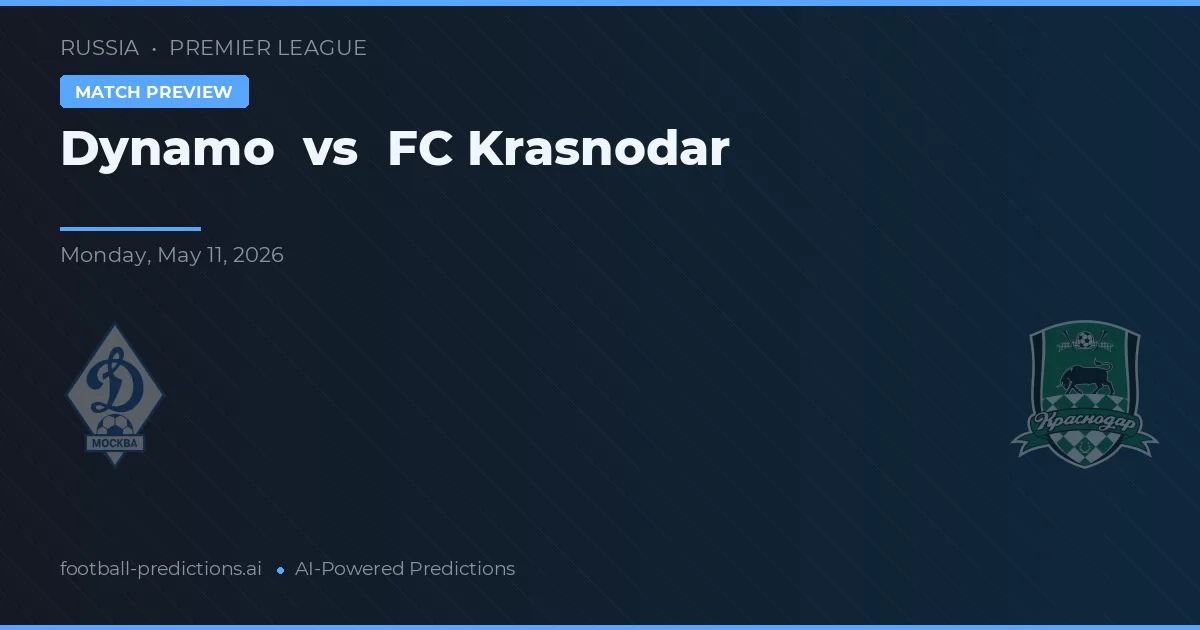 Dynamo Moscú vs FC Krasnodar — pronóstico y previa del partido
