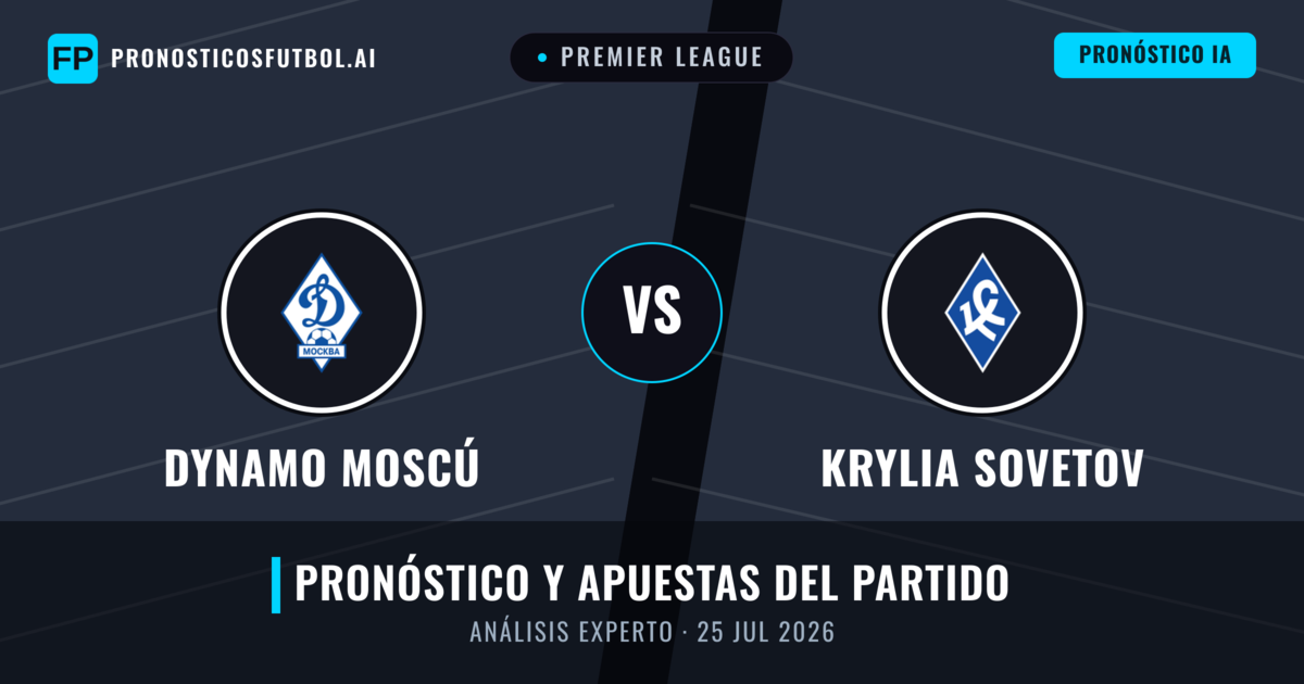 Dynamo Moscú vs Krylia Sovetov — pronóstico y previa del partido