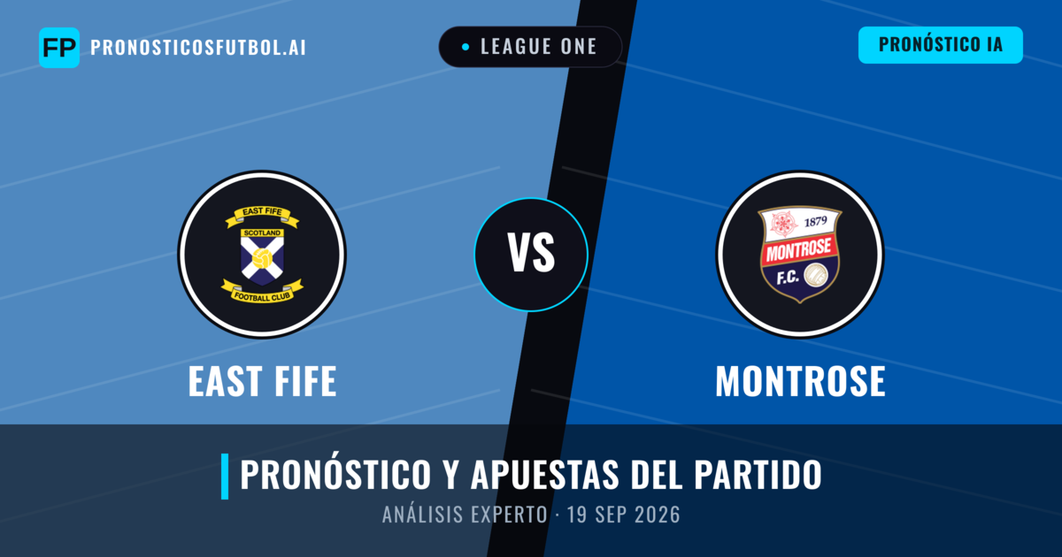 East Fife vs Montrose — pronóstico y previa del partido