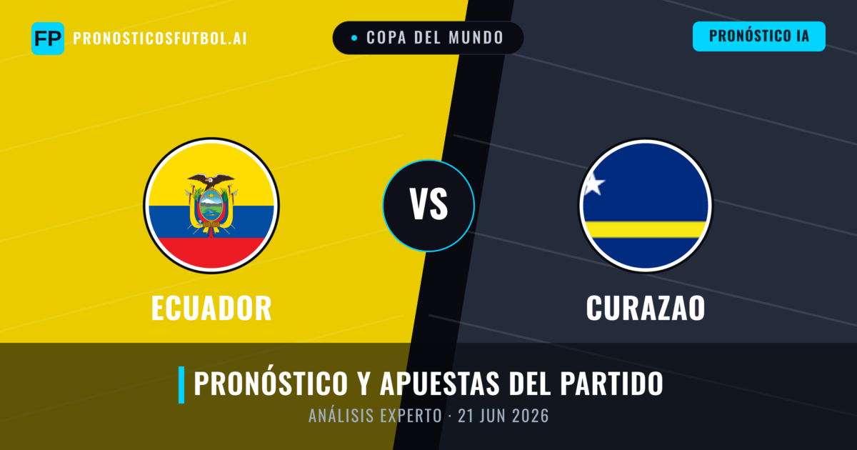 Ecuador vs Curazao — pronóstico y previa del partido