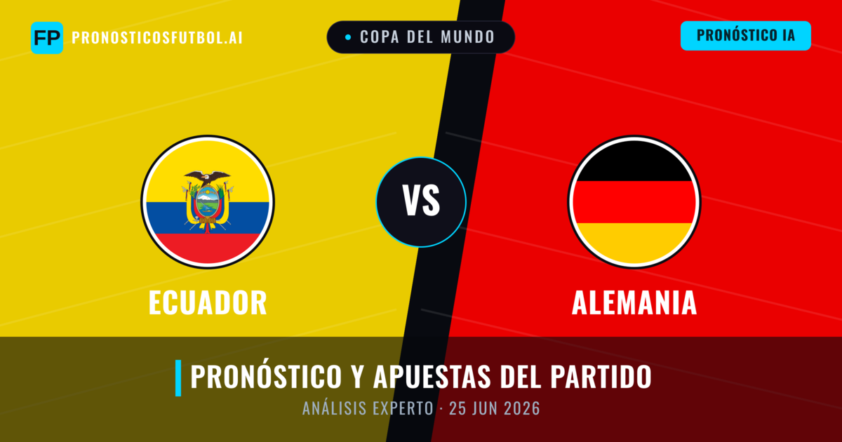 Ecuador vs Alemania — pronóstico y previa del partido