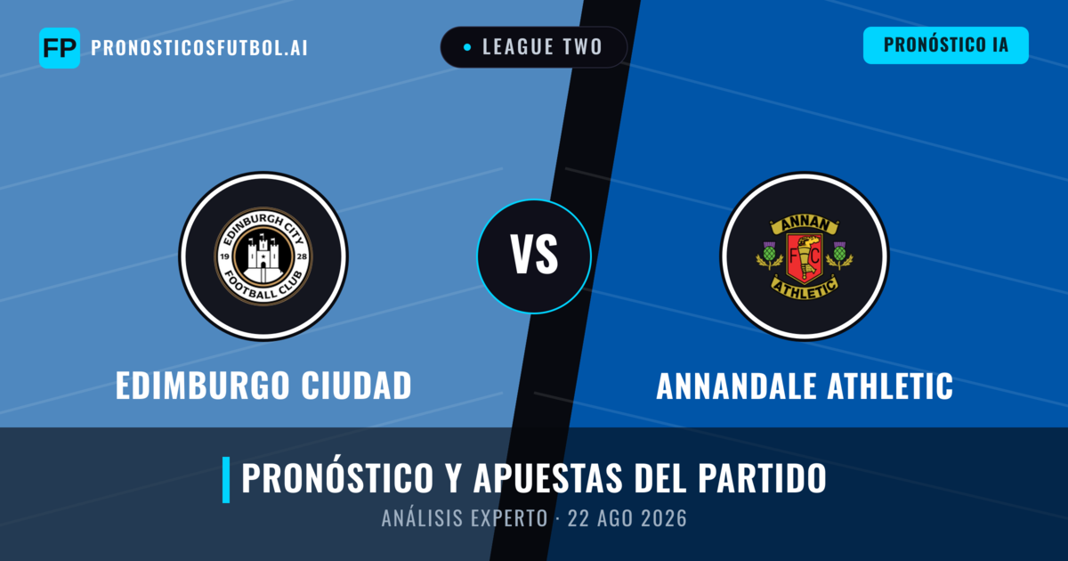 Edimburgo Ciudad vs Annandale Athletic — pronóstico y previa del partido