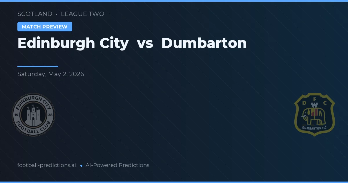 Edimburgo Ciudad vs Dumbarton preview