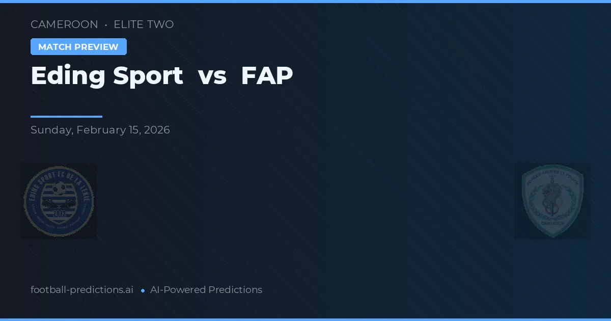 Eding Sport vs FAP — pronóstico y previa del partido