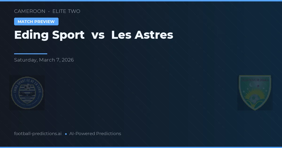 Eding Sport vs Les Astres — pronóstico y previa del partido