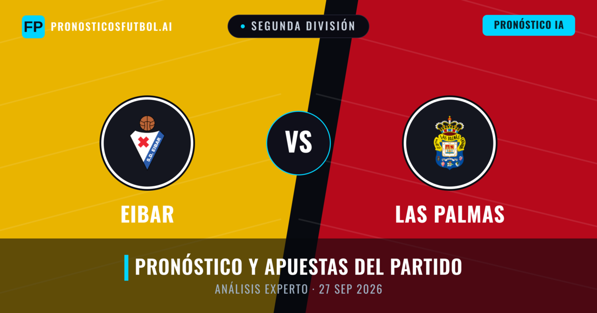Eibar vs Las Palmas — pronóstico y previa del partido