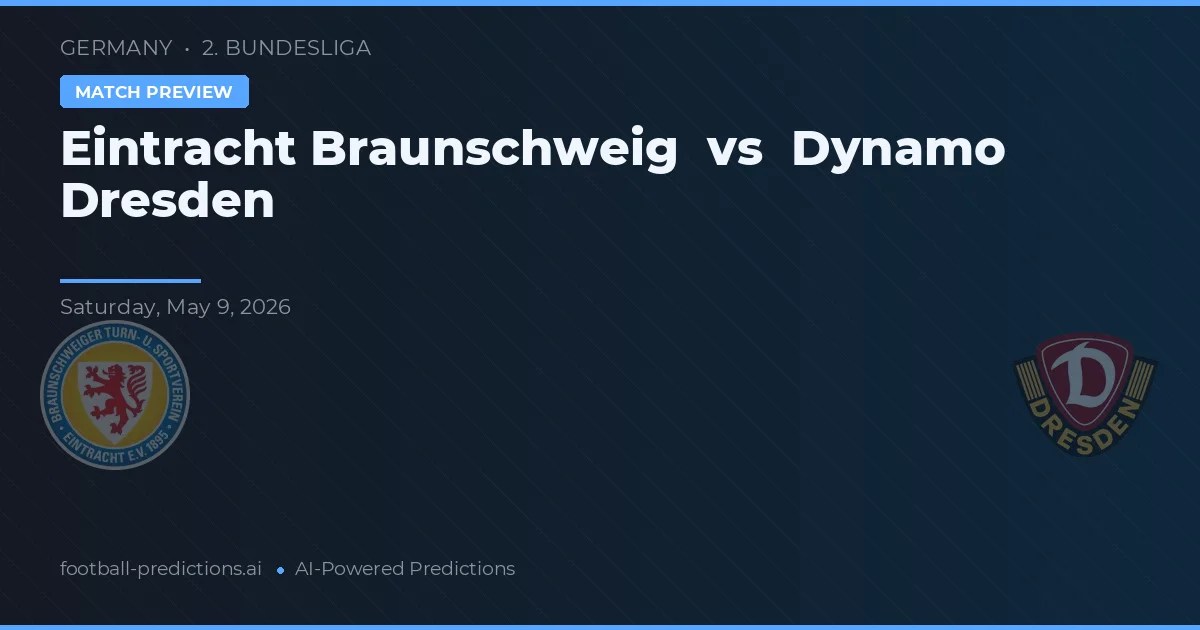 Eintracht Braunschweig vs Dynamo Dresde — pronóstico y previa del partido