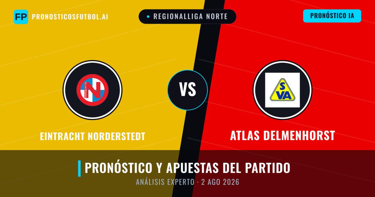 Eintracht Norderstedt vs Atlas Delmenhorst — pronóstico y previa del partido