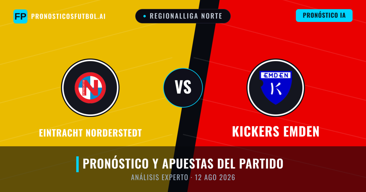 Eintracht Norderstedt vs Kickers Emden — pronóstico y previa del partido