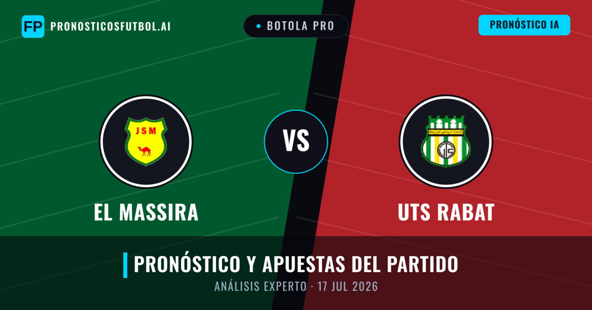 El Massira vs UTS Rabat — pronóstico y previa del partido