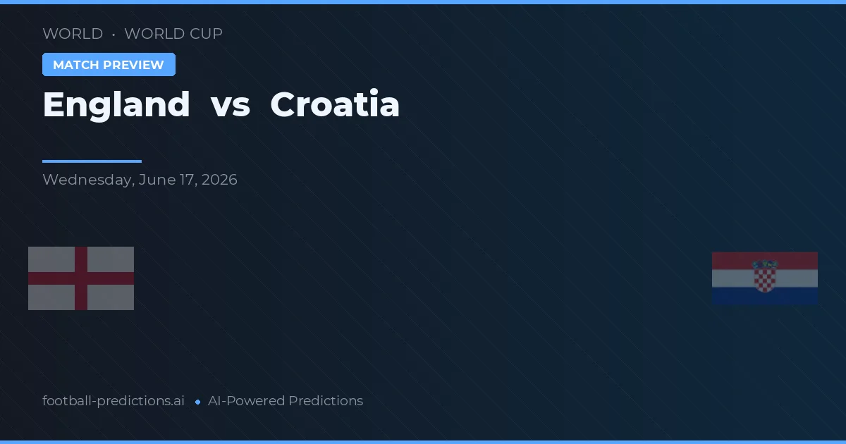 Inglaterra vs Croacia — pronóstico y previa del partido