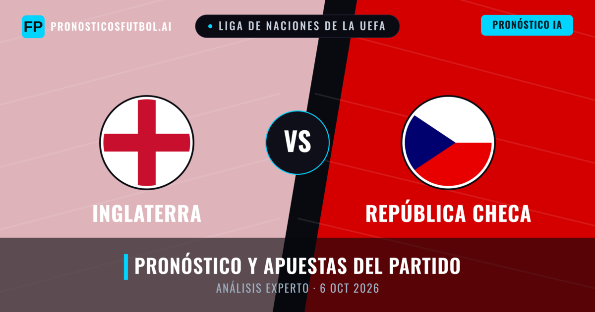 Inglaterra vs República Checa — pronóstico y previa del partido