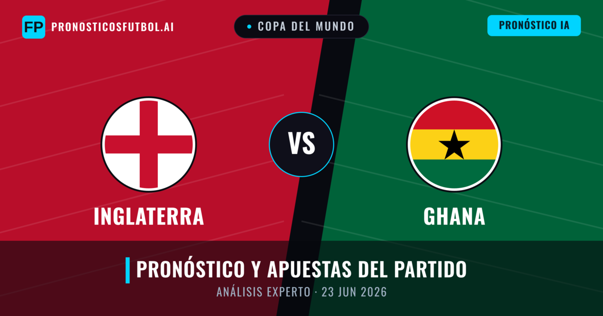 Inglaterra vs Ghana — pronóstico y previa del partido