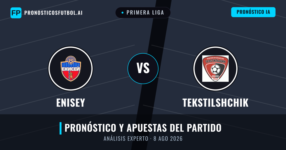 Enisey vs Tekstilshchik — pronóstico y previa del partido