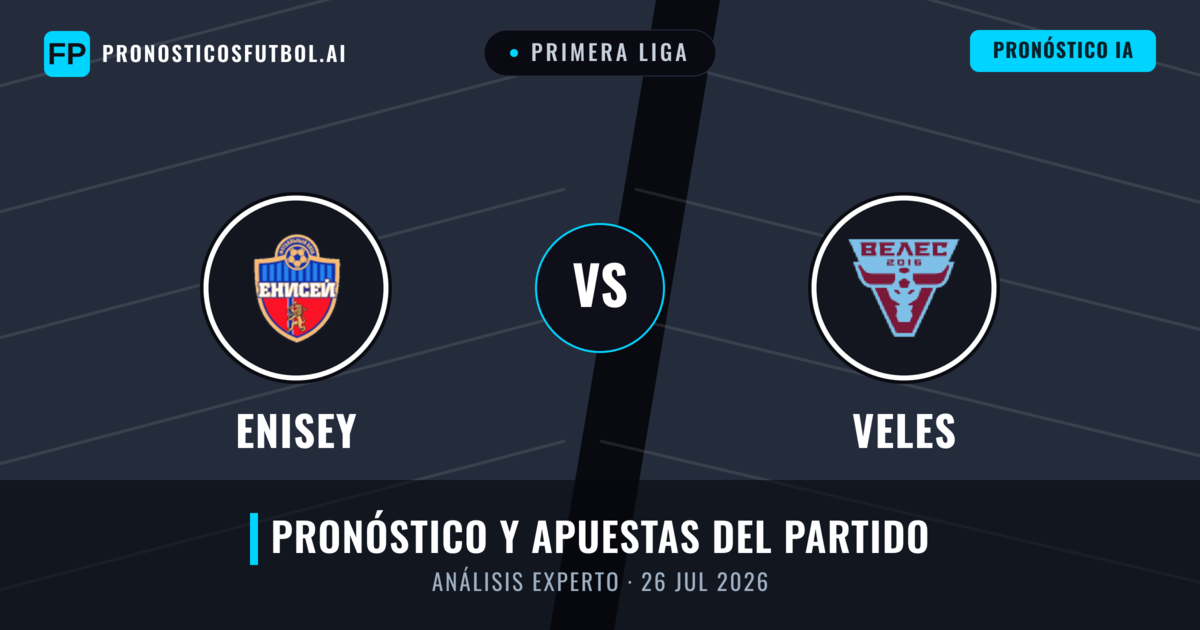 Enisey vs Veles — pronóstico y previa del partido