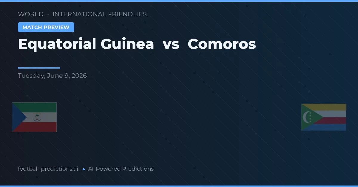 Guinea Ecuatorial vs Comoras — pronóstico y previa del partido