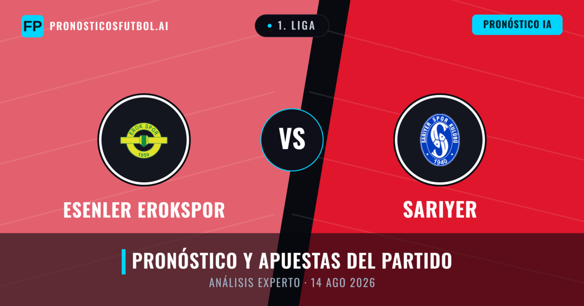 Esenler Erokspor vs Sarıyer — pronóstico y previa del partido