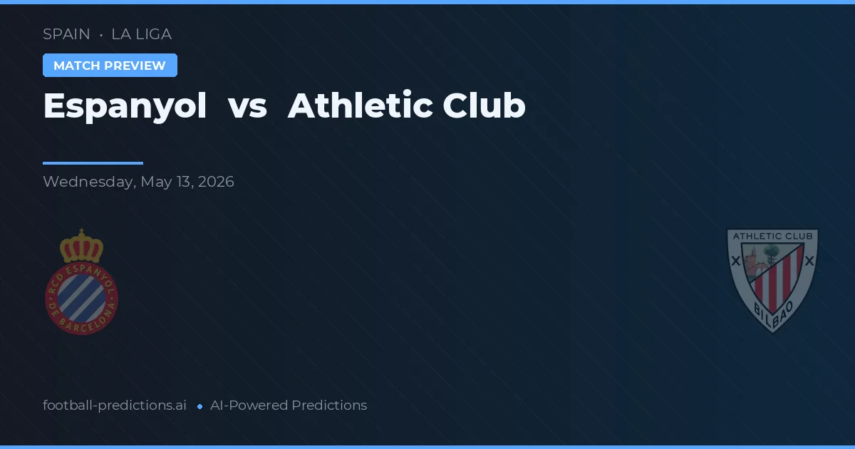 Espanyol vs Athletic Club — pronóstico y previa del partido