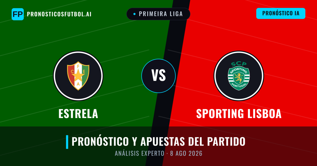 Estrela vs Sporting Lisboa — pronóstico y previa del partido