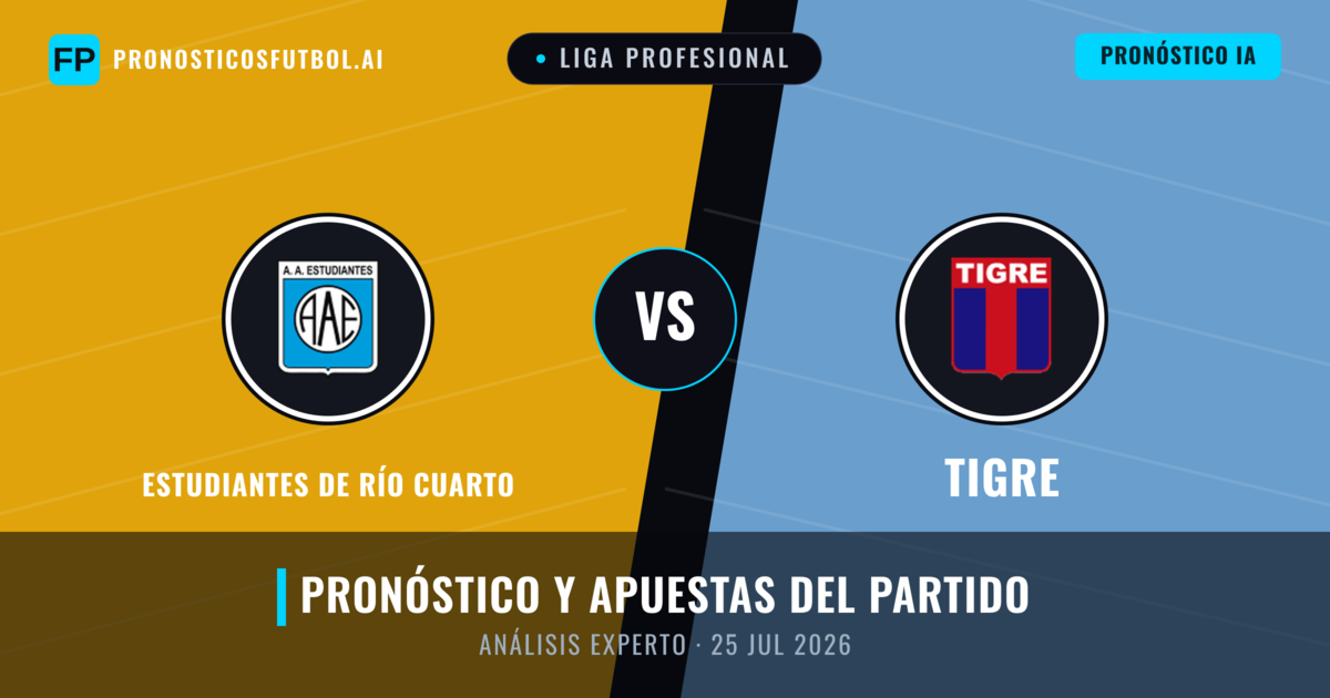 Estudiantes de Río Cuarto vs Tigre — pronóstico y previa del partido