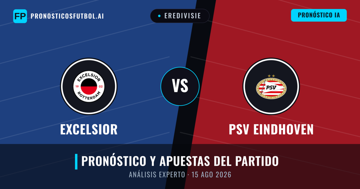 Excelsior vs PSV Eindhoven — pronóstico y previa del partido