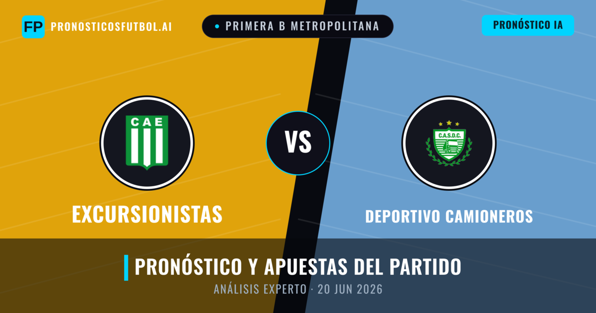 Excursionistas vs Deportivo Camioneros — pronóstico y previa del partido