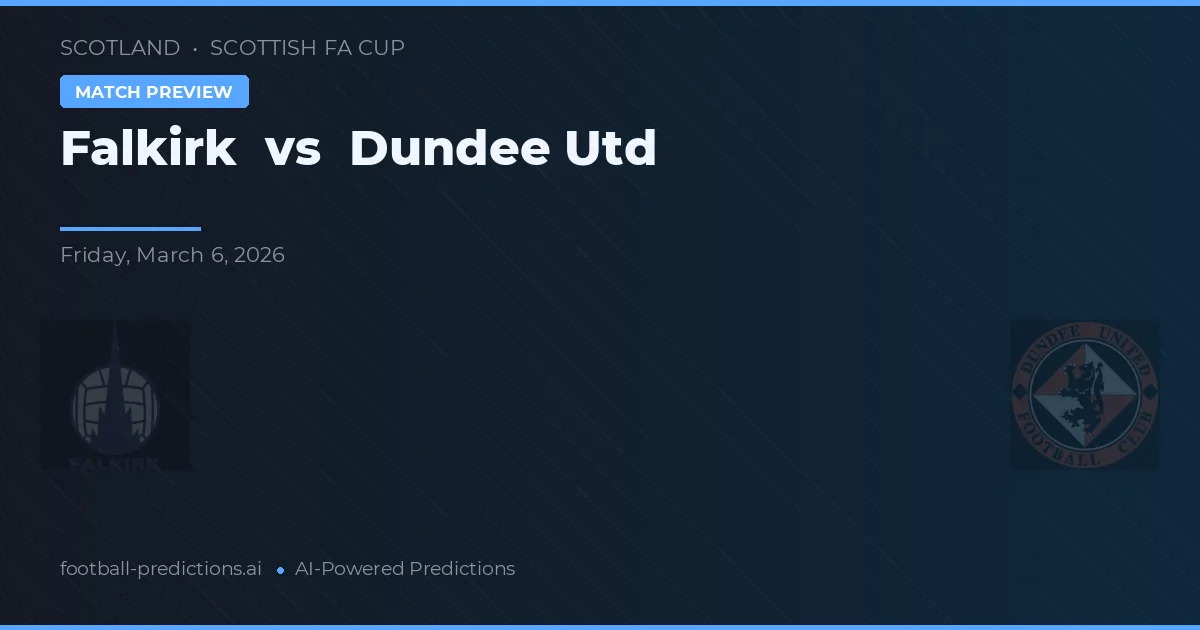 Falkirk vs Dundee United — pronóstico y previa del partido