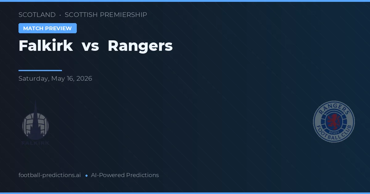 Falkirk vs Rangers — pronóstico y previa del partido