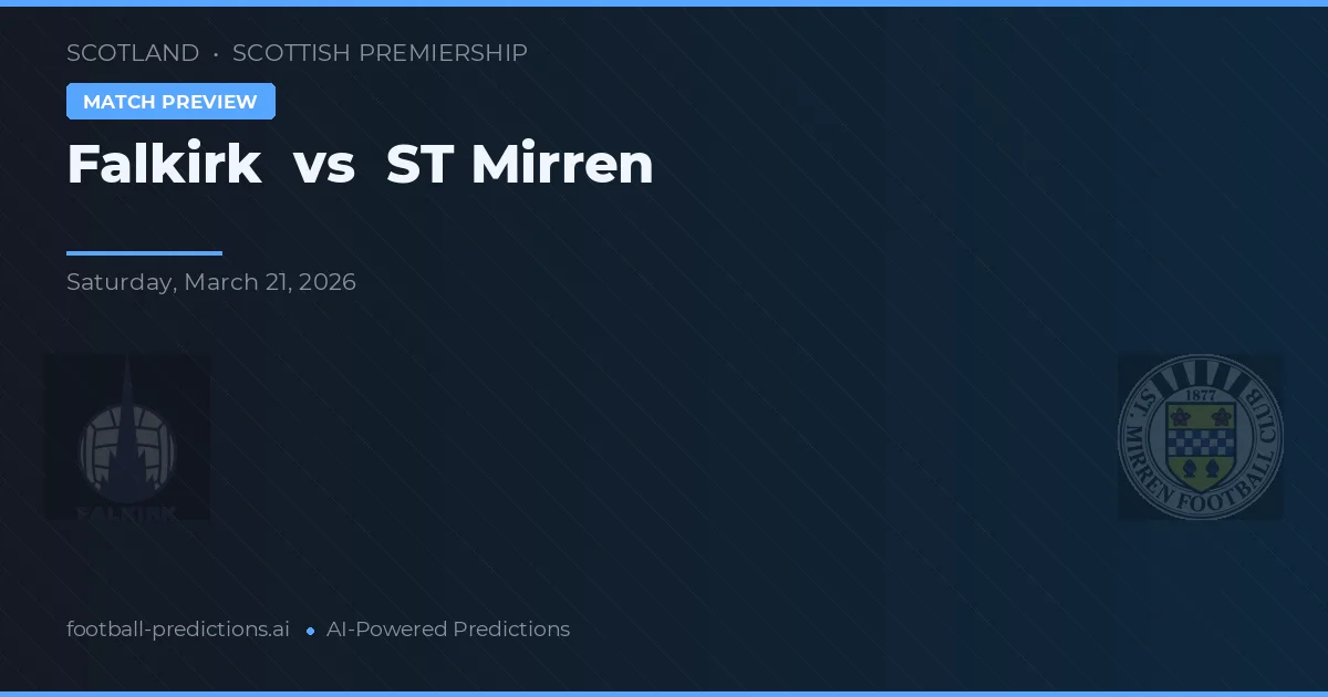 Falkirk vs ST Mirren — pronóstico y previa del partido