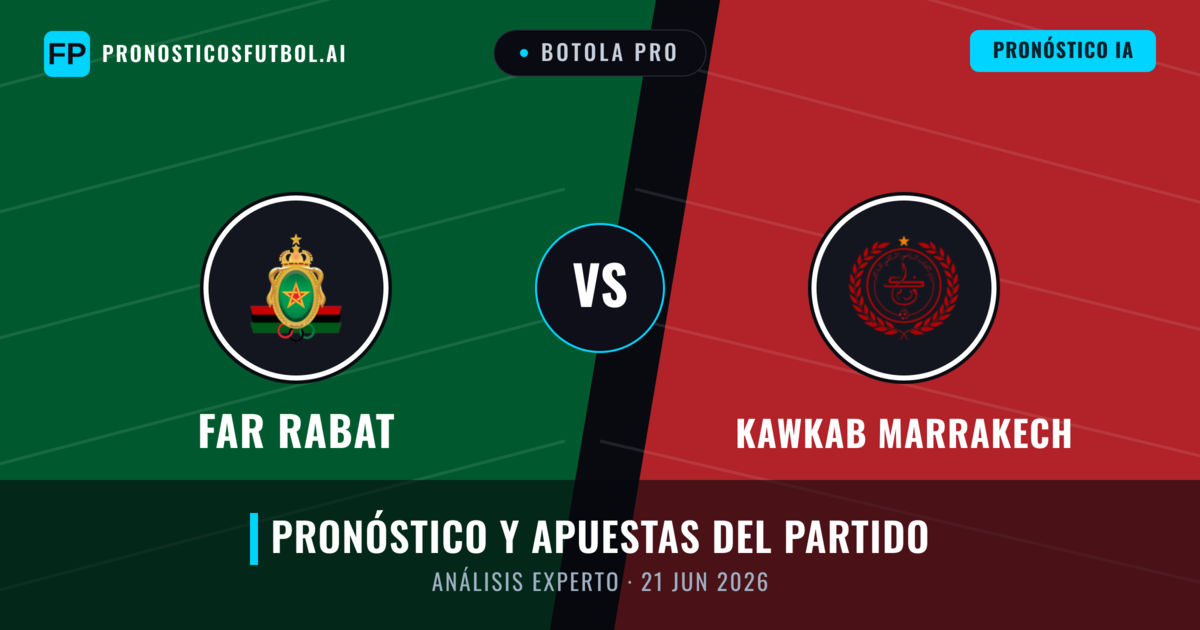 FAR Rabat vs Kawkab Marrakech — pronóstico y previa del partido