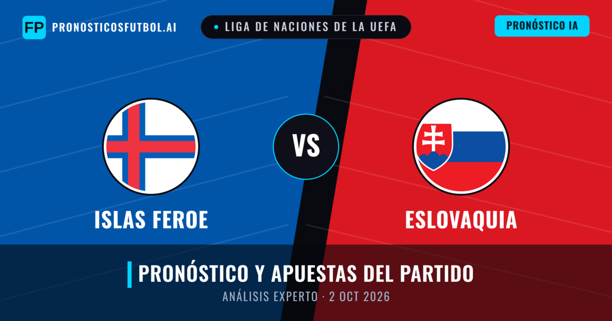 Islas Feroe vs Eslovaquia — pronóstico y previa del partido