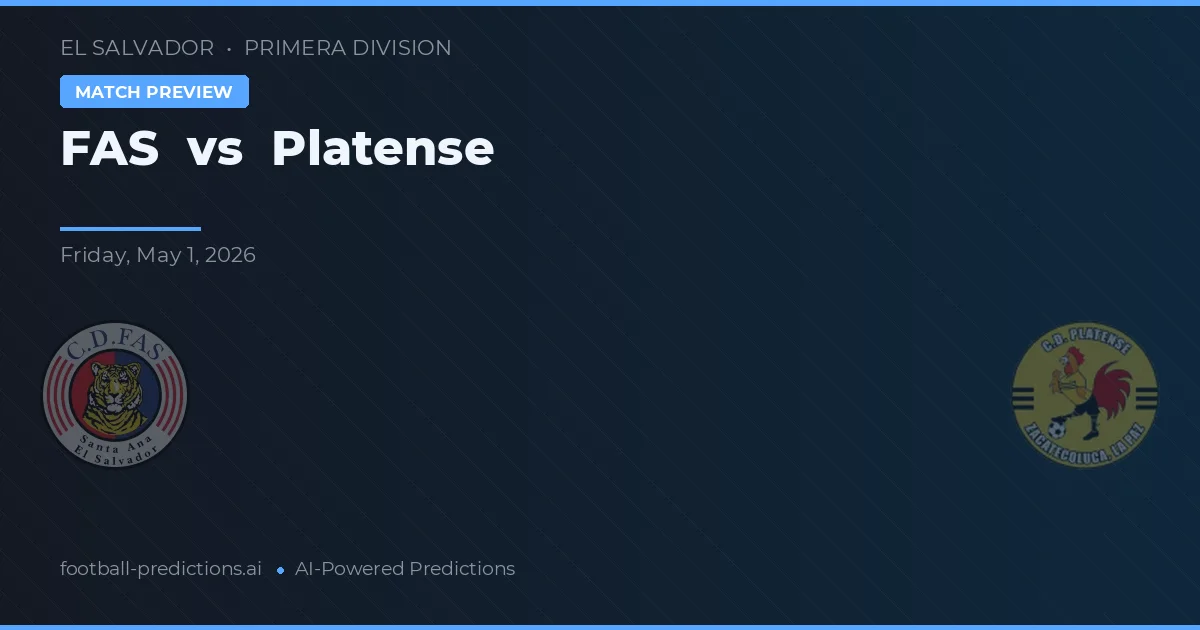 FAS vs Platense — pronóstico y previa del partido