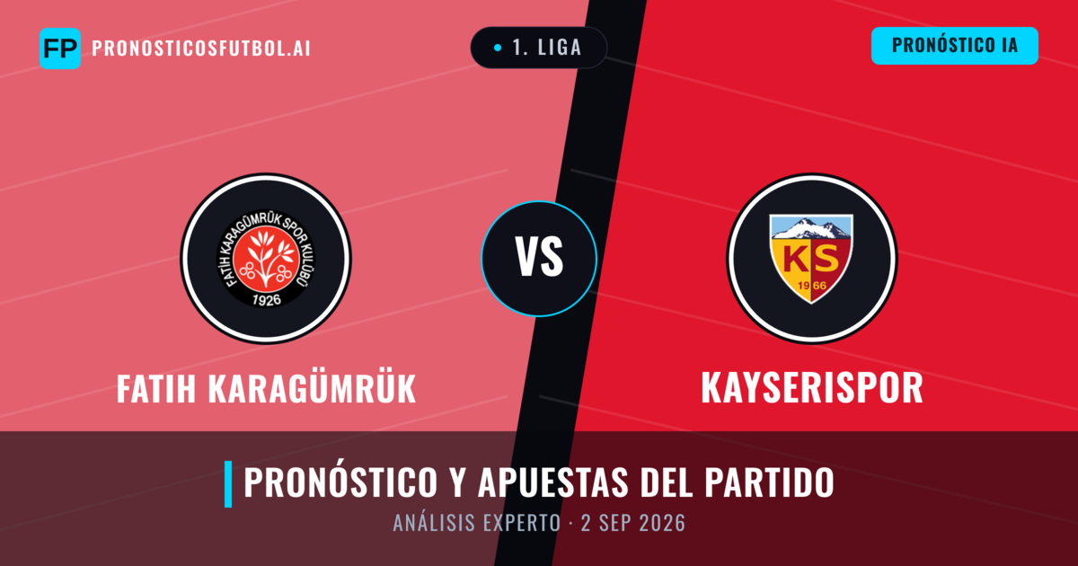 Fatih Karagümrük vs Kayserispor — pronóstico y previa del partido