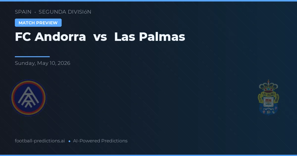 Fútbol Club Andorra vs Las Palmas — pronóstico y previa del partido