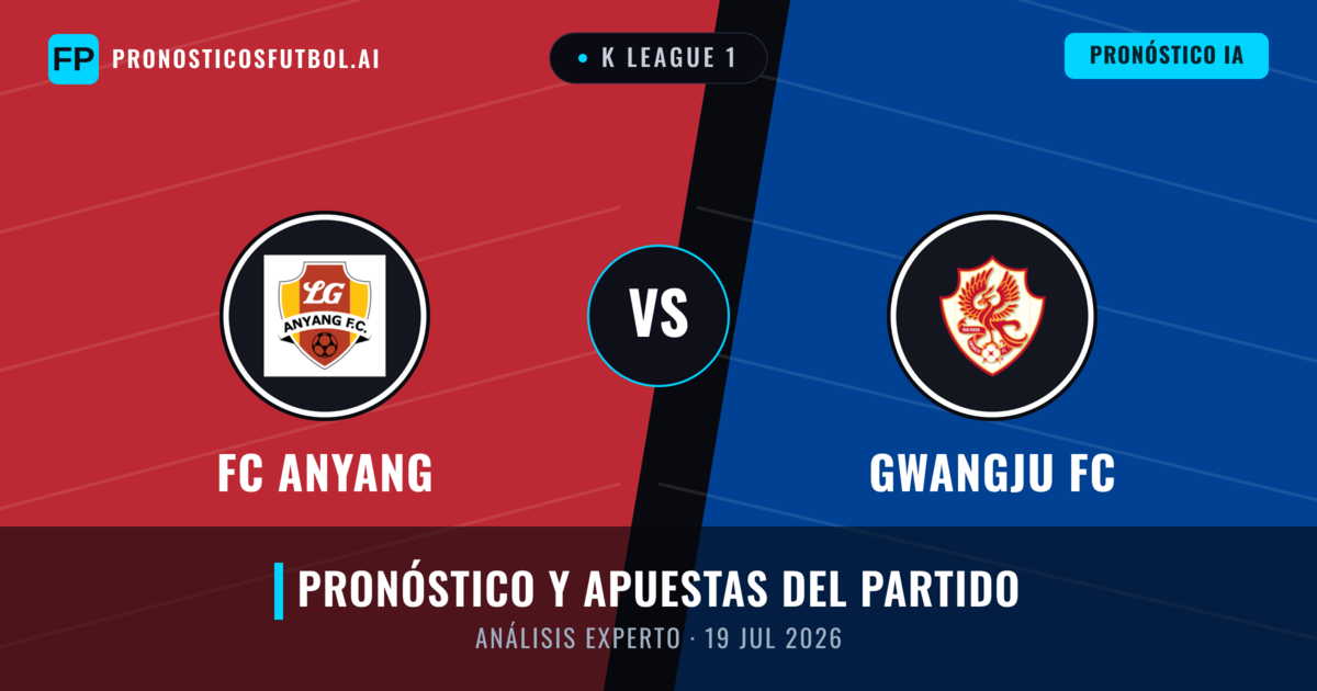 FC Anyang vs Gwangju FC — pronóstico y previa del partido