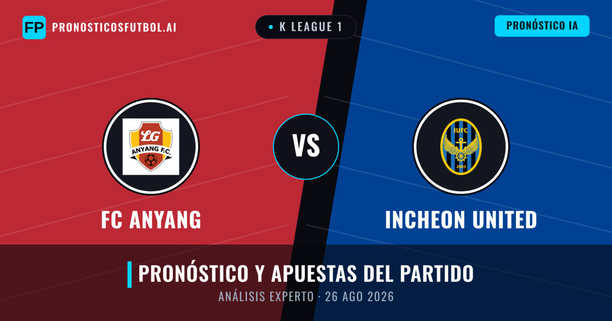 FC Anyang vs Incheon United — pronóstico y previa del partido
