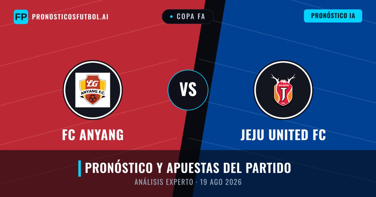 FC Anyang vs Jeju United FC — pronóstico y previa del partido