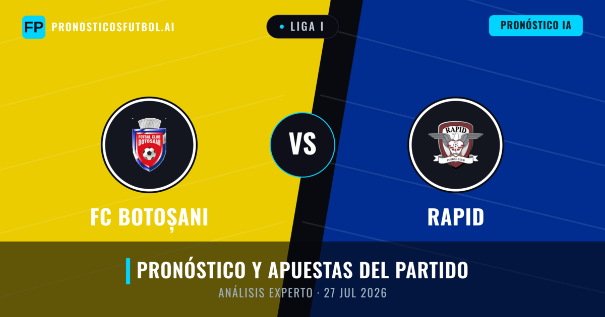 FC Botoșani vs Rapid — pronóstico y previa del partido
