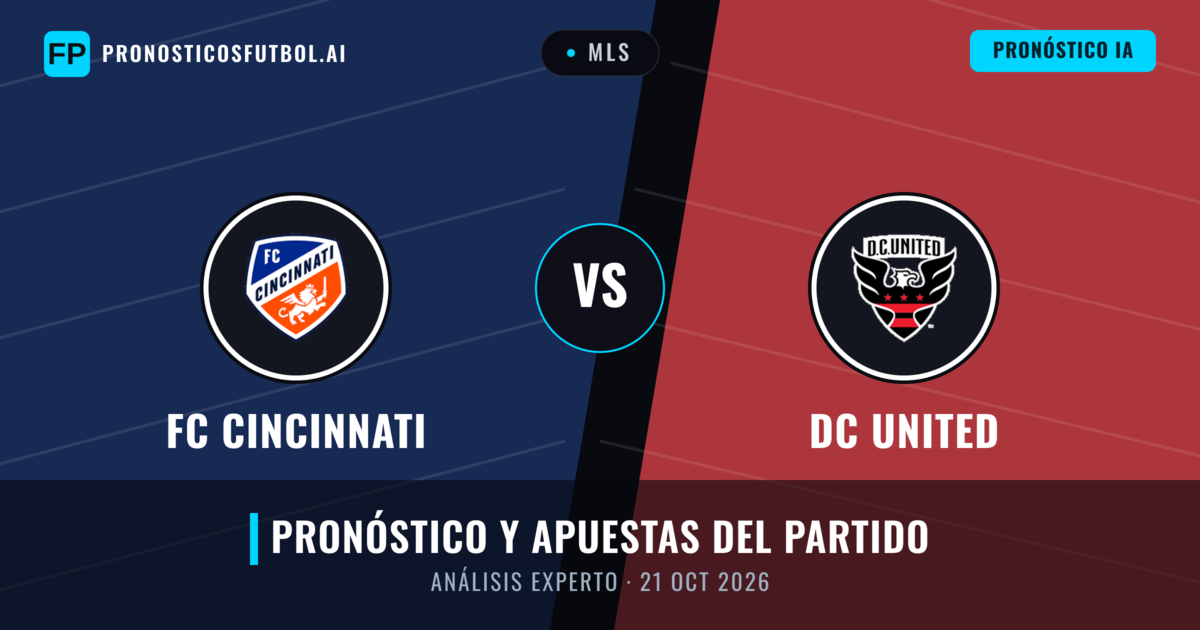 FC Cincinnati vs DC United — pronóstico y previa del partido