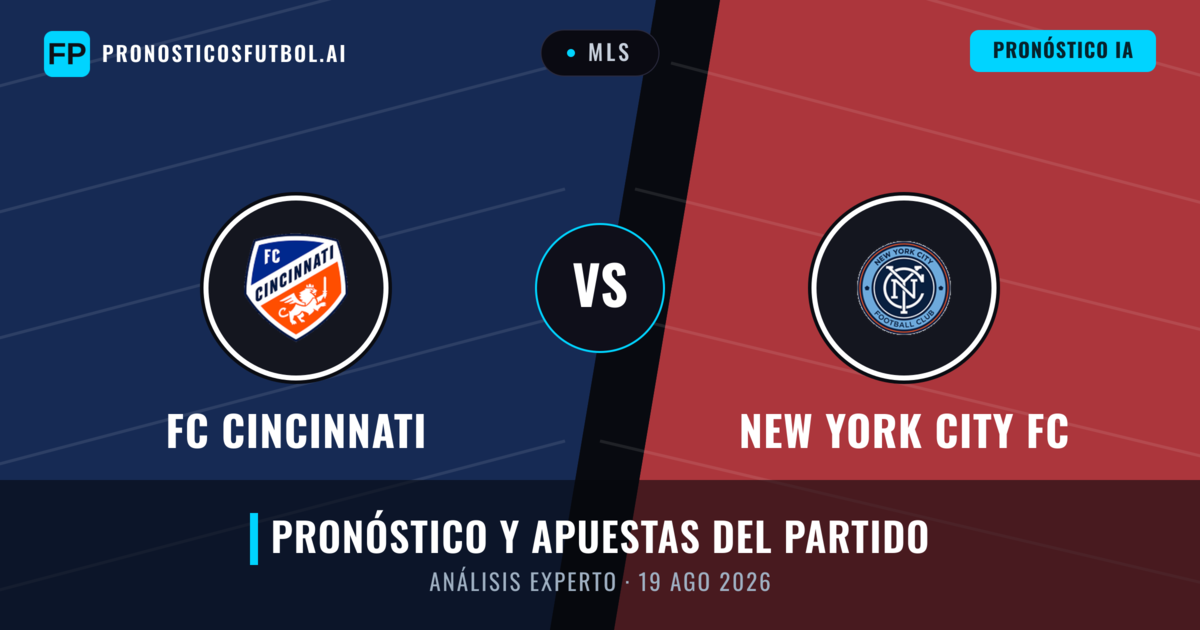 FC Cincinnati vs New York City FC — pronóstico y previa del partido