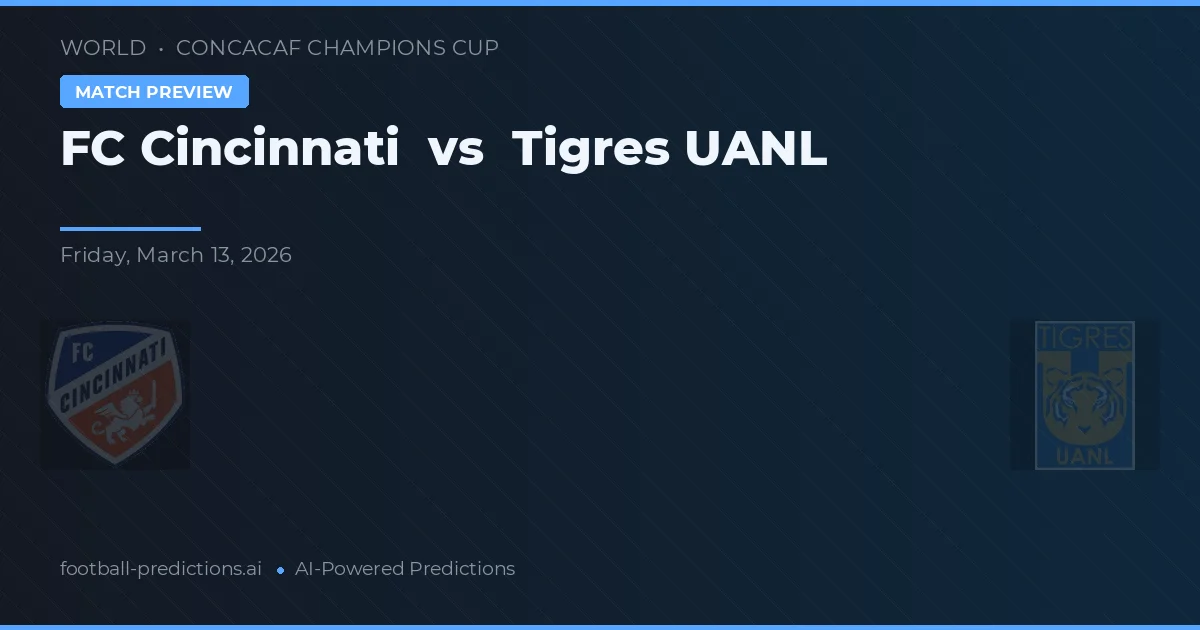 FC Cincinnati vs Tigres UANL — pronóstico y previa del partido