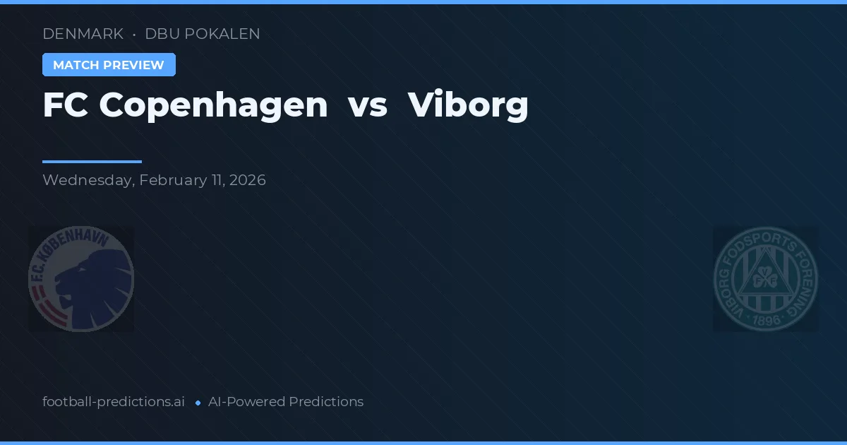 FC Copenhague vs Viborg — pronóstico y previa del partido